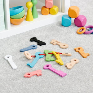 tickit Rainbow Wooden Keys -   