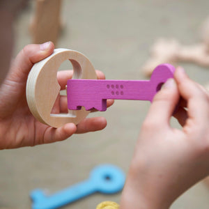 tickit Rainbow Wooden Keys -   