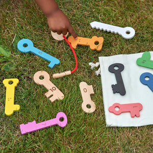 tickit Rainbow Wooden Keys -   