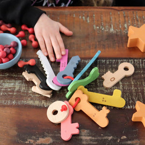 tickit Rainbow Wooden Keys -   