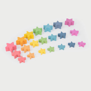 tickit Rainbow Wooden Stars -   