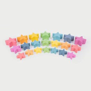 tickit Rainbow Wooden Stars -   