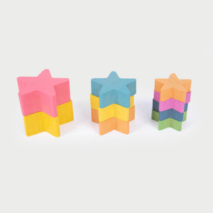 tickit Rainbow Wooden Stars -   