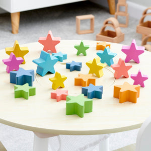 tickit Rainbow Wooden Stars -   
