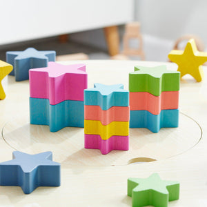 tickit Rainbow Wooden Stars -   