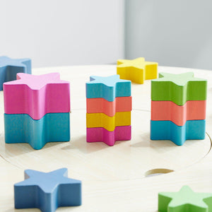 tickit Rainbow Wooden Stars -   