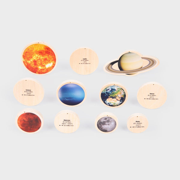 TickiT Wooden Solar System Discs 12