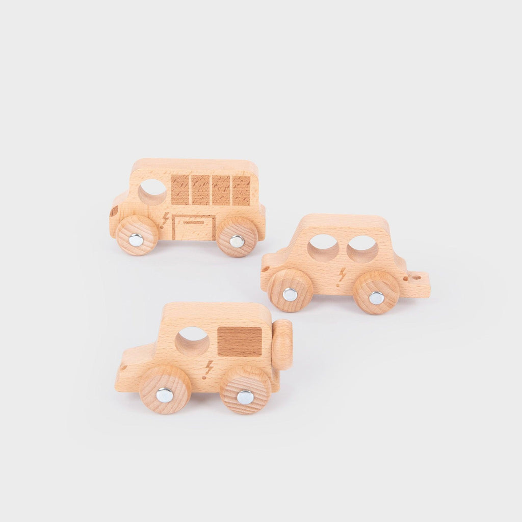 TickiT Natural Wooden City E-Vehicles 1
