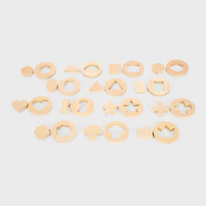 tickit Inside Outside Wooden Shapes -   