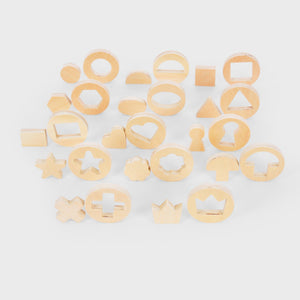 tickit Inside Outside Wooden Shapes -   