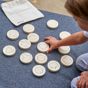 tickit Inside Outside Wooden Shapes -   