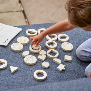 tickit Inside Outside Wooden Shapes -   