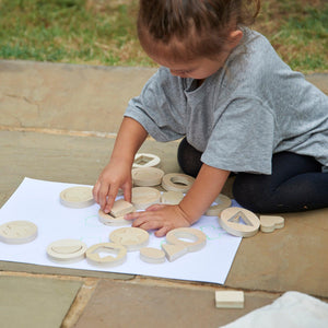 tickit Inside Outside Wooden Shapes -   