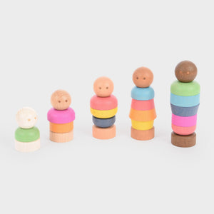 tickit Rainbow Wooden Community People -   