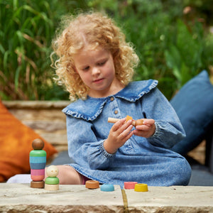 tickit Rainbow Wooden Community People -   