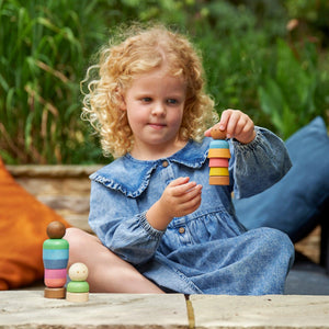tickit Rainbow Wooden Community People -   