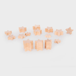 tickit Natural Wooden Stars -   