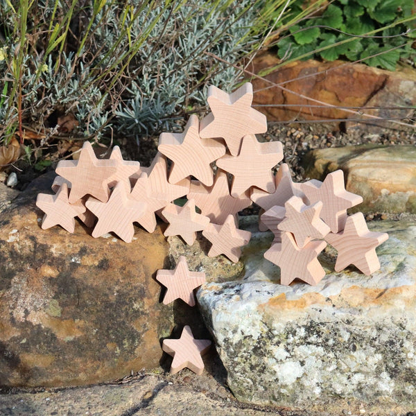 tickit Natural Wooden Stars -   