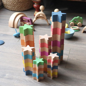 tickit Natural Wooden Stars -   