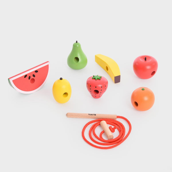 tickit Wooden Lacing Fruits - 8 Pieces  