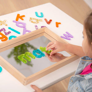 tickit Small Wooden Mirror Tray -   