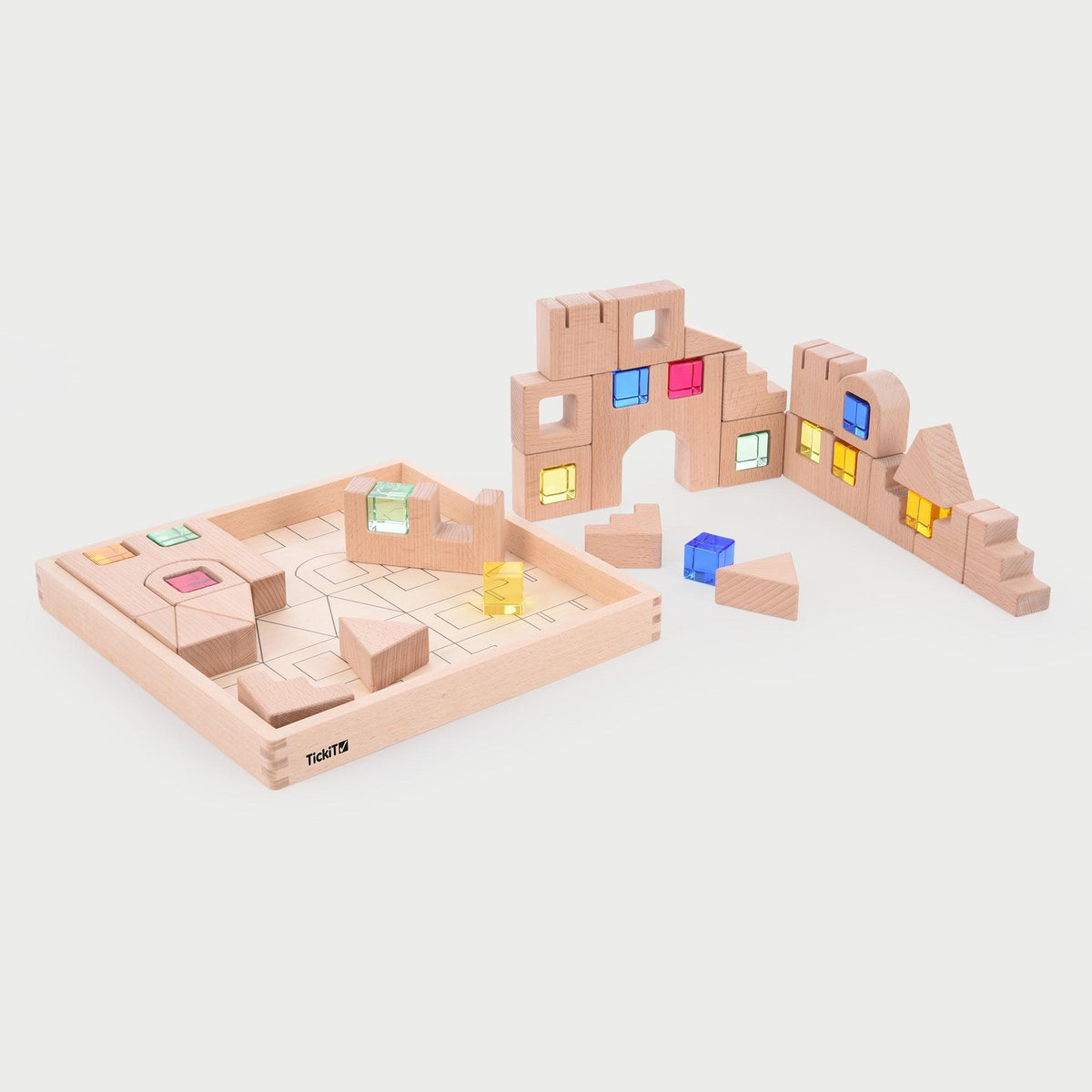 tickit® Wooden Building Gem Blocks – tickit® EU