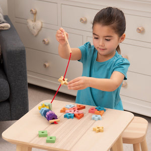 tickit Rainbow Wooden Lacing Shapes -   