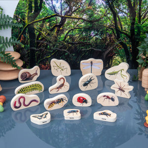 tickit Wooden Minibeast Blocks -   