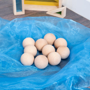 tickit Natural Wooden Balls -   