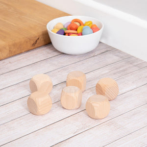 tickit Natural Wooden Cubes -   