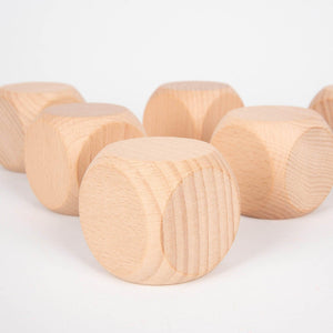 tickit Natural Wooden Cubes -   