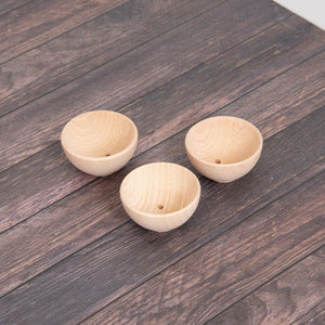 tickit Natural Wooden Bowls -   