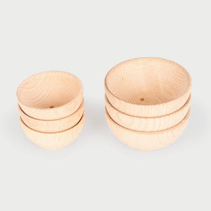 tickit Natural Wooden Bowls -   