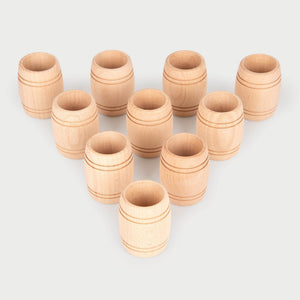 tickit Natural Wooden Barrels -   