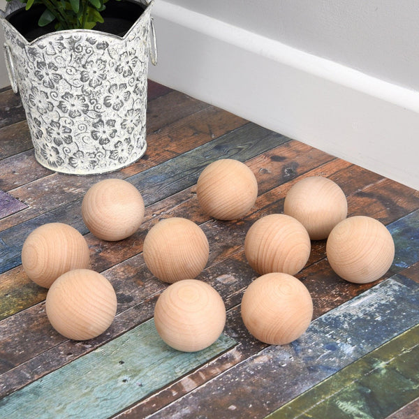 tickit Natural Wooden Balls -   