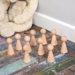 tickit Natural Wooden Figures -   