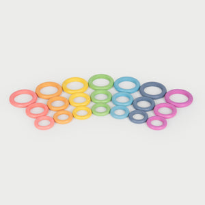 tickit Rainbow Wooden Rings -   
