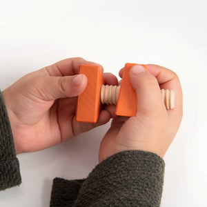 tickit Rainbow Wooden Nuts & Bolts -   
