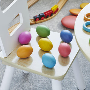 tickit Rainbow Wooden Eggs -   