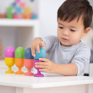 tickit Rainbow Wooden Eggs -   