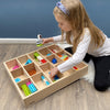 TickiT Wooden Sorting Tray - 14 way 2
