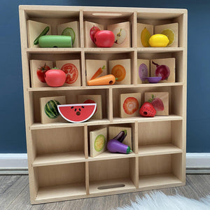 tickit Wooden Sorting Tray - 14 way -   