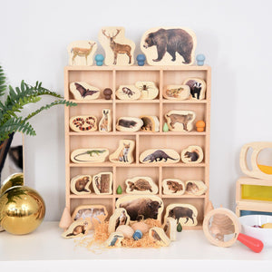 tickit Wooden Sorting Tray - 14 way -   