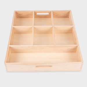 tickit Wooden Sorting Tray - 7 way -   