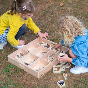 tickit Wooden Sorting Tray - 7 way -   