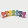TickiT Rainbow Wooden Egg Cups 12