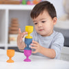 TickiT Rainbow Wooden Egg Cups 7