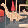 tickit Wooden Dinosaur Blocks -   