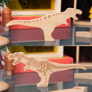 tickit træ-dinosaurklodser -   