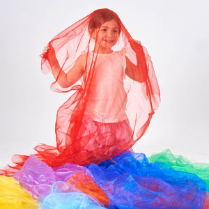 tickit Rainbow Organza Fabric -   
